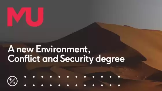 A new Environment, Conflict and Security degree